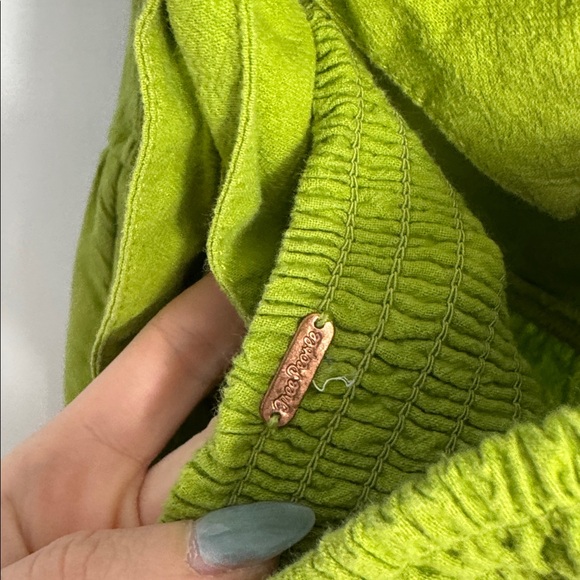 Free People Free Est Ruffle It Up Midi Dress Green - Picture 9 of 13